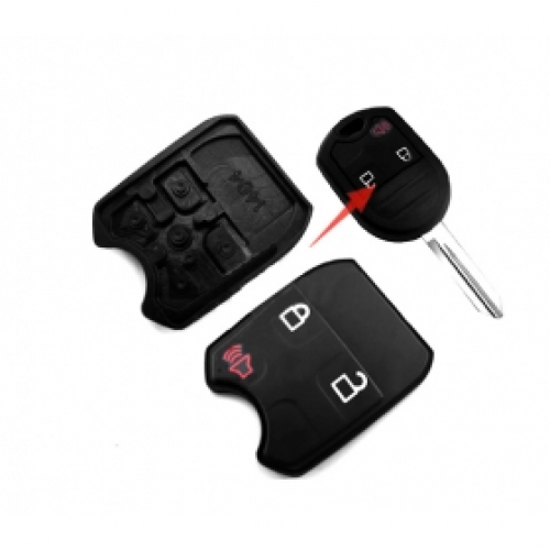 Remote Rubber 3 Button For Ford 10 PCS