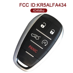 AK059002 for Alfa Romeo Keyless Remote Smart Key Entry Fob Prox Transmitter 4+1 Button 434MHz KR5ALFA434