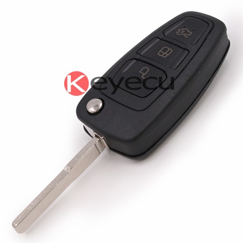 Flip Remote key 3 Button For Ford Focus Mondeo Fiesta 433MHZ