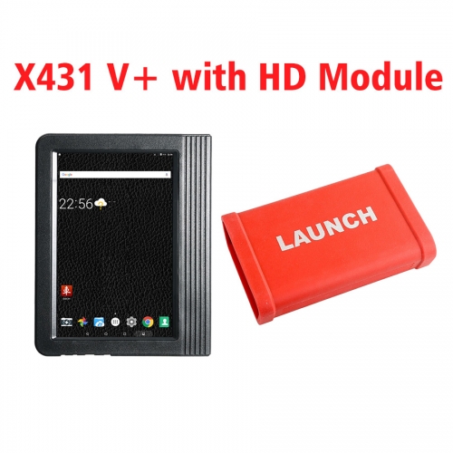 Launch X431 V+ 10.1 inch Tablet Global Version with X431 Heavy Duty Module - For 12V & 24V Cars and Trucks