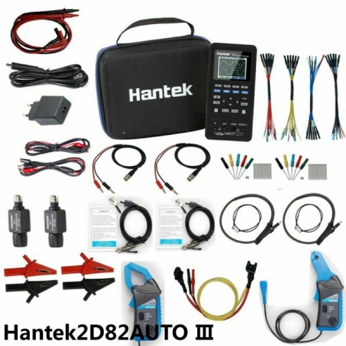 4in1 Hantek 2D82 Auto Oscilloscope Automotive diagnostic+DMM+Waveform Generator (HANTEK2D82+cc65+cc650+cables)