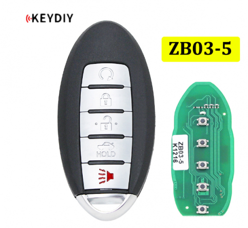 Universal ZB03-5 KD Smart Key Remote for KD-X2 Car Key Remote Replacement Fit More than 2000 Models