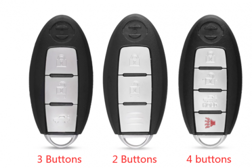 Remote Car Key Shell Case For Nissan Sunny ALTIMA MAXIMA Murano Versa Teana Sentra Rogue 2 3 4 Button Keyless Entry