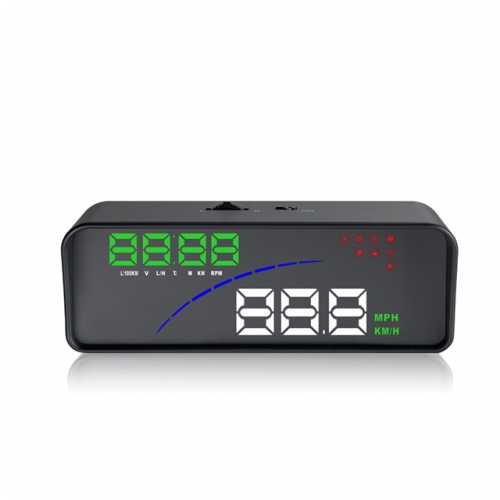 3.5 Inch hud P9 Car Hud Head Up Display With OBD2 Overspeed Alarm