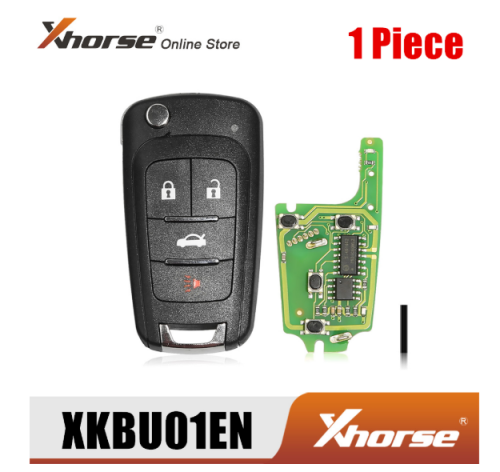 Xhorse XKBU01EN Wire Remote Key for Buick Flip 4 Buttons English 1 Piece