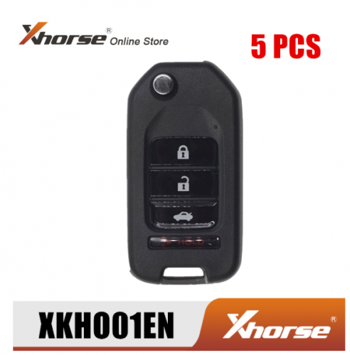 Xhorse XKHO01EN Universal Remote Key Fob 3+1 Button for H-onda Type for VVDI Key Tool English Version 5pcs/Lot