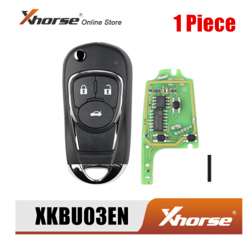 XHORSE XKBU03EN Wired Universal Remote Key Flip 3 Buttons for Buick Style for VVDI VVDI2 Key Tool English Version