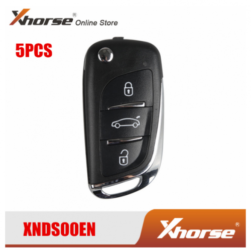 XHORSE XNDS00EN VVDI Key Tool Remote Key XNDS00EN For VW DS Type Remote Key 3 Buttons 5 PCS