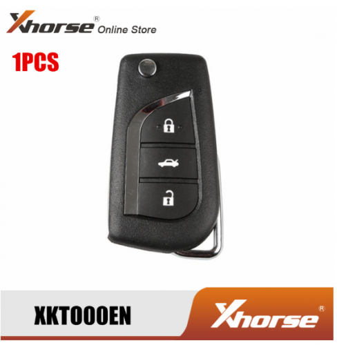 Xhorse XKTO00EN VVDI Universal Remote Wire Key For Toyota Type 3 Buttons 1 Piece
