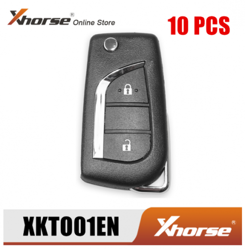 XHORSE XKTO01EN Universal Remote Key for Toyota 2 Buttons for VVDI Key Tool and VVDI2 (English Version) 10pcs/lot
