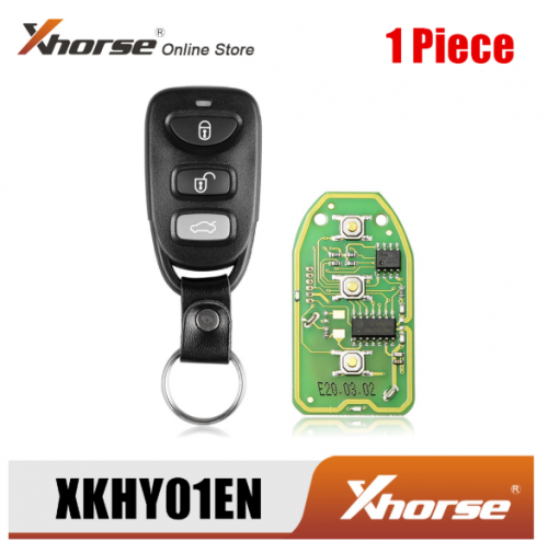 Xhorse XKHY01EN Wire Remote Key for Hyundai 3+1 Buttons English Version 1 Piece