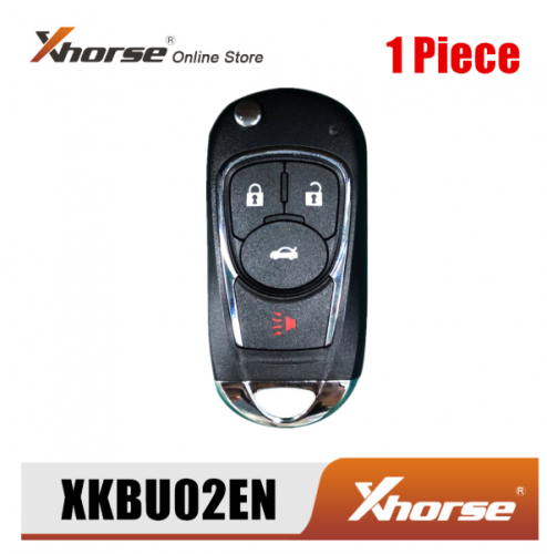 Xhorse XKBU02EN Wire Remote Key for Buick Flip 4 Buttons English Version 1 Piece