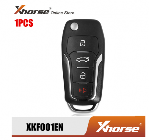 Xhorse XKFO01EN Wire Remote Key For F-ord Condor Flip 4 Buttons Unmovable Key King English Version