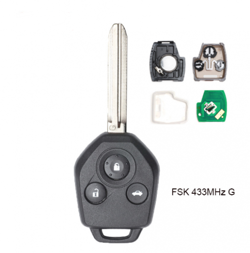 Remote key FSK 433MHz G Chip 3 Button for Subaru Forester Impreza 2015 2016 2017
