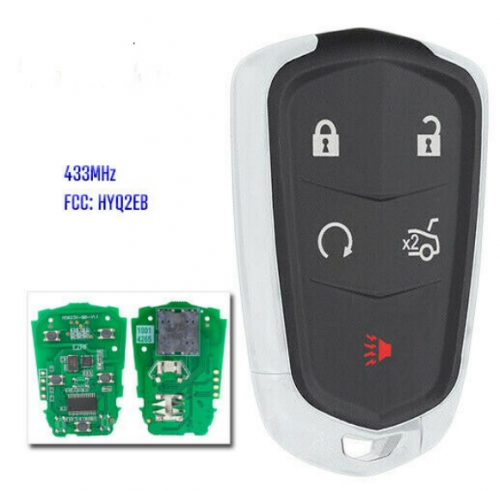 Replacement Smart Remote Key Fob 433MHz /315MHz for Cadillac XTS CTS CT6 ATS 2017-2019