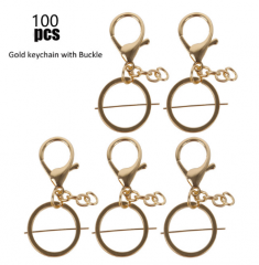 #100PCS keychain gold