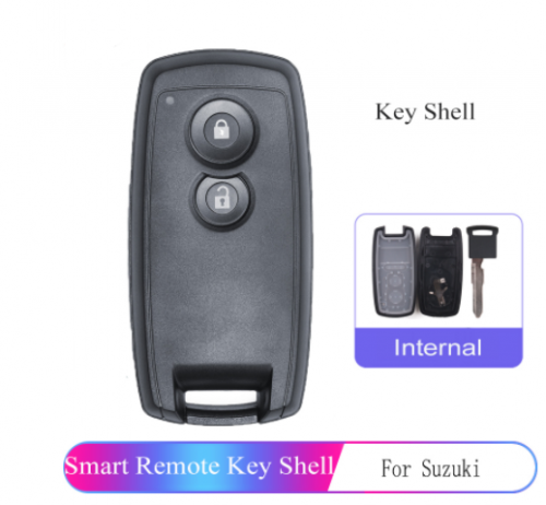 Replacement Keyless Entry Remote Key Shell 2 Button Fob + Uncut Blade for Suzuki SX4 Grand Vitara Swift