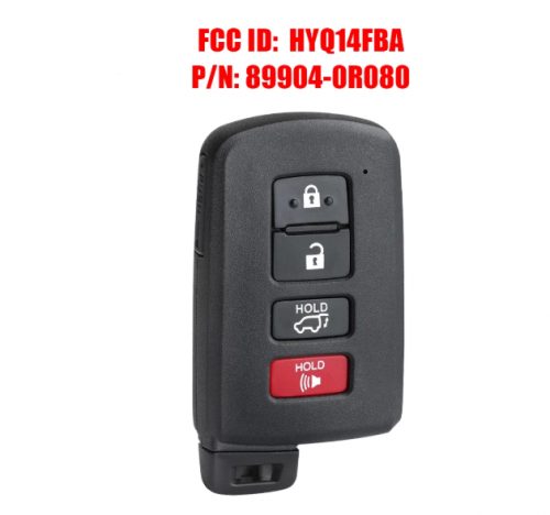 Keyless Smart Remote Car Key Fob For Toyota RAV4 RAV 4 2013 2014 2015 2016 2017 2018 FCC ID: HYQ14FBA 89904-0R080