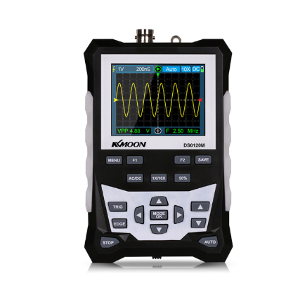 DS0120M 120MHz Bandwidth 500MSa/s Sampling Rate Digital Oscilloscope with Backlight Waveform Storage 320x240 HD Oscilloscope