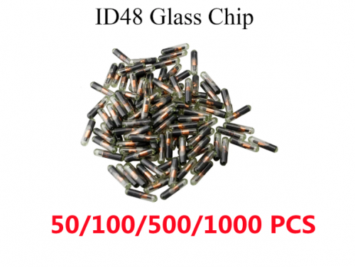 50PCS 100PCS 500PCS 1000 PCS Car Key Glass Transponder ID48 ID 48 Chip T6 Crypto Unlocked Chip For Volkswagen Audi Seat Skoda Honda