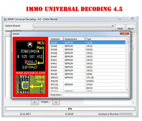 IMMO Universal Decoding 4.5 IMMO off Software Remove IMMO Code of ECU Repair IMMO Code 1100 Compatible Systems Above 10000 Model