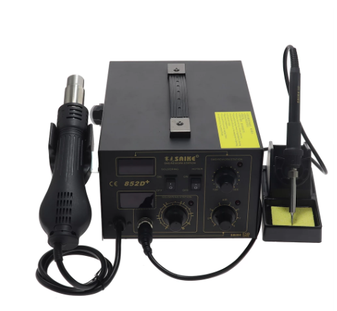 SAIKE 852D 852D+ 2 in 1 SMD rework station hot air gun soldering station soldering station 220V 110V