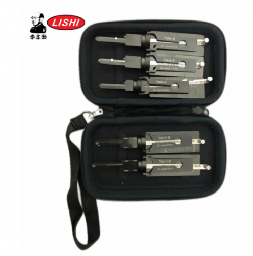 5pcs/box Lishi 2 In 1 CISA-5 YALE-5 YALE5-B YALE6 YALE6-B Auto Locksmith Tools for Auto Decoder and Pick Tools