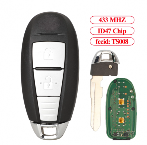 Remote Control Car Key 433MHZ ID47 For Suzuki SX4 S-Cross Swift Vitara Smart Card Original Factory TS008 HU87R