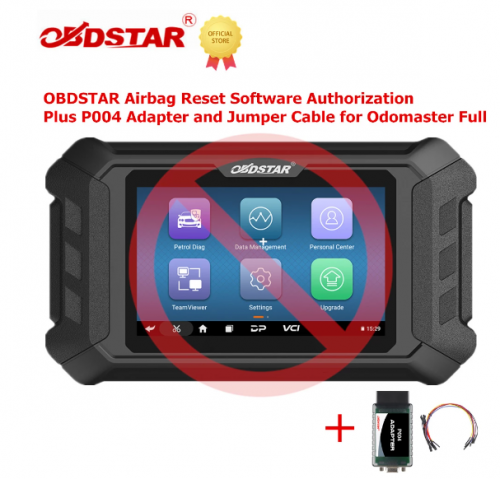 OBDSTAR Airbag Reset Software Authorization Plus P004 Adapter and Jumper Cable for OBDSTAR Odo Master Full Version