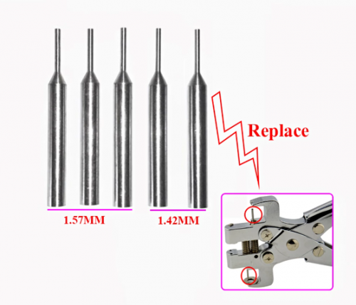 10 pcs Replacement Pin for GOSO Locksmith Dismounting Pin Flip Folding Key Vice Remover Split Pin Fixing Disassembly Tool