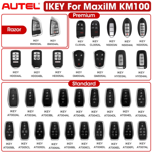 Autel Smart Key Newest IKEY Series Universal Programmable For Autel MaxiIM KM100 For BMW,Hyundai,Nissan,Chryslers,Ford,Honda,GM