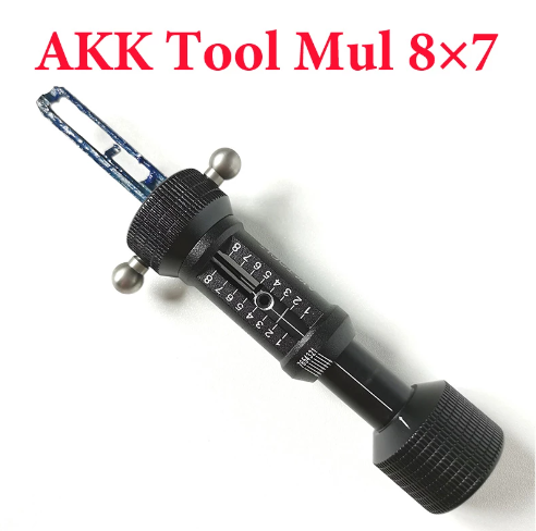 2022 New Arrival AKK Tool Mul 8×7 Flat Tooth Locksmith Tool for 8/7 tooth Flat Key Lock
