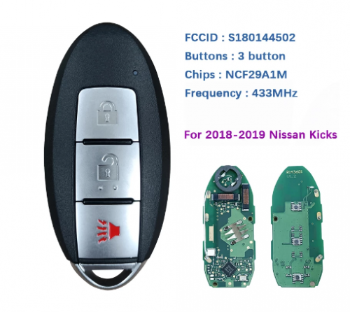 2018-2019 Kicks Proximity Smart Key 433Mhz FCC KR5TXN1 Pn 285E3-5RA0A S180144502 NCF29A1M No Logo