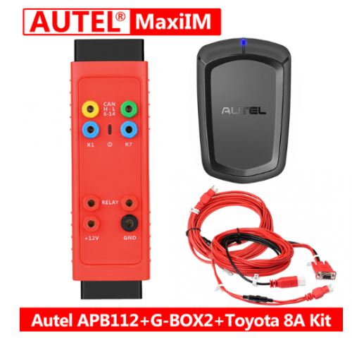 Autel MaxiIM IM508/ IM608 Key Programming Programmer Accessories G-BOX2, APB112 Smart Key Simulator and TOYOTA 8A BLADE AKL Kit
