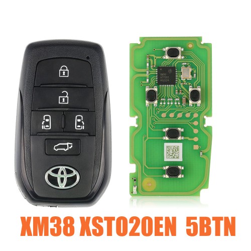 Xhorse XSTO20EN Toyota XM38 5 Buttons Universal Smart Key PCB with Key Shell