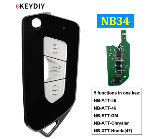KEYDIY NB34 Multi-functional Universal NB Series Remote Control Car Key for KD900 KD-X2 KD-MAX Mini KD (All Functions Chips in)