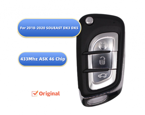 2018-2020 OEM Originla Remote Control For SOUEAST DX3 DX5 Flip Remote 433Mhz ASK 46 Chip With Logo