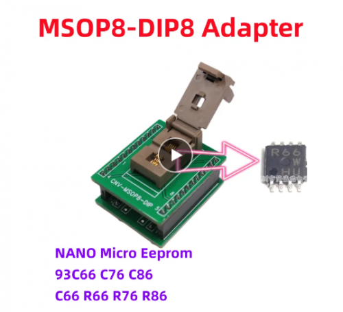 NANO Micro 93C66 C76 C86 R66 R76 R86 3*3mm Chip EEPROM Adaptor Socket MSOP8 to DIP8 For UPA USB Iprog+ VVDI Prog