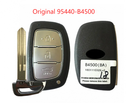 Original 3 Buttons Smart Key For Hyundai I10 Accent 2013-2015 Keyless Remote Contorl 433MHZ 46 Chip FCCID 95440-B4500