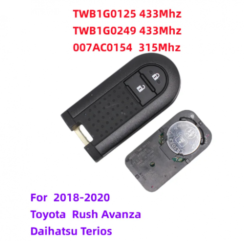 Original Smart Key TWB1G0125 TWB1G0249 007AC0154 315Mhz 433.92MHz FSK 47 Chip For 2018-2021 Toyota Rush Daihatsu Terios Passo Roomy