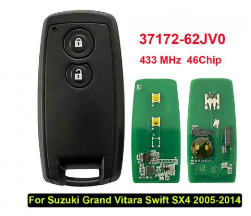 For Suzuki Grand Vitara Swift SX4 2005-2014 Smart Key Remote 433 MHz 2005-2014 SZKB01 37172-62JV0 46 Chip TS001