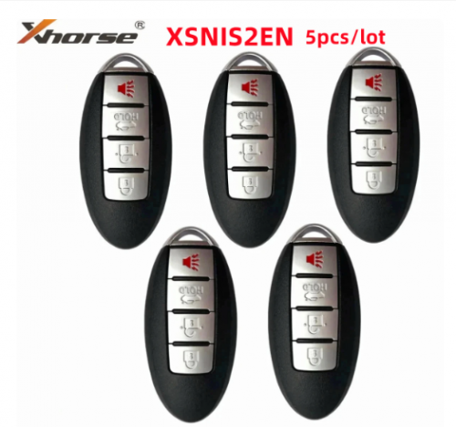 Xhorse XSNIS2EN NISSAN Style 4-Button Universal Smart Key Proximity Function for VVDI Key Tool English Version XSNIS2EN -5 PCS