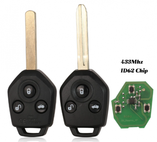 433MHz 4D62 ID60 G Chip 3 Button Remote Key For Subaru Forester Outback Legacy 2008 2009 2010 2012 2013 2014 FCC ID CWTWBU766