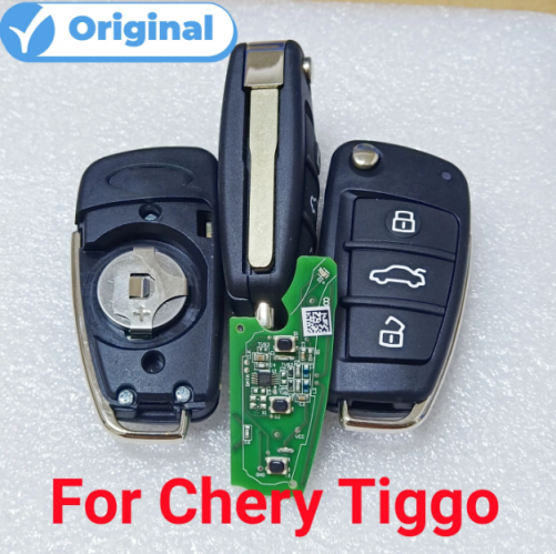 100% Genuine Remote Key For Chery Tiggo 3X 3XE 433Mhz ID46 Chip With Logo