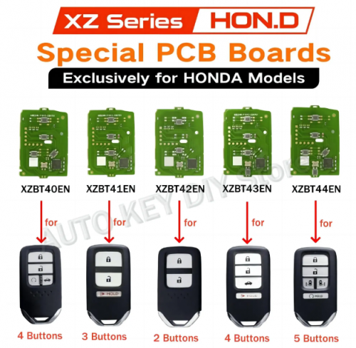 XHORSE XZ Series XZBT44EN XZBT43EN XZBT42EN XZBT41EN XZBT40EN Special PCB Boards for Honda Models