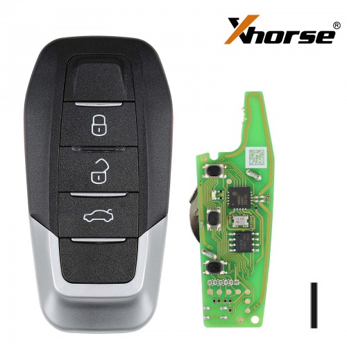 Newest XHORSE XKFEF1EN FA.LL Ferrari 3 Buttons Bright Red Folding Universal Remote Key