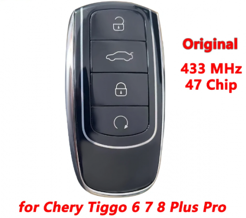 Original Car Keyless Smart Remote Key for Chery 434Mhz ID47 ChipTiggo 8 Plus Tiggo 8 Pro OMODA Intelligent Remote Key