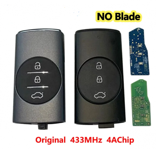 Original 3B Keyless Remote Car Key 4A Chip 433Mhz for Chery Tiggo 7 Plus 8 Plus Intelligent Smart Remote Key No blade