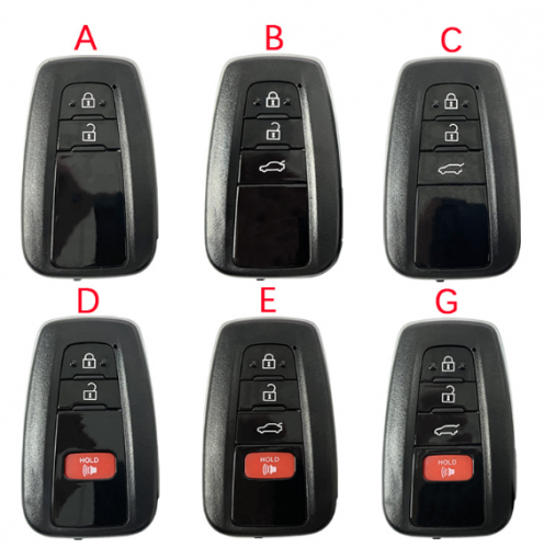 2/3/4 Button Smart Remote key shell For Toyota Corolla Support VVDI XM38 XSTO01EN PCB With Logo