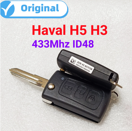 Original Remote Key for Great Wall H3 / H5 folding remote car key 433Mhz 48 chip With Logo